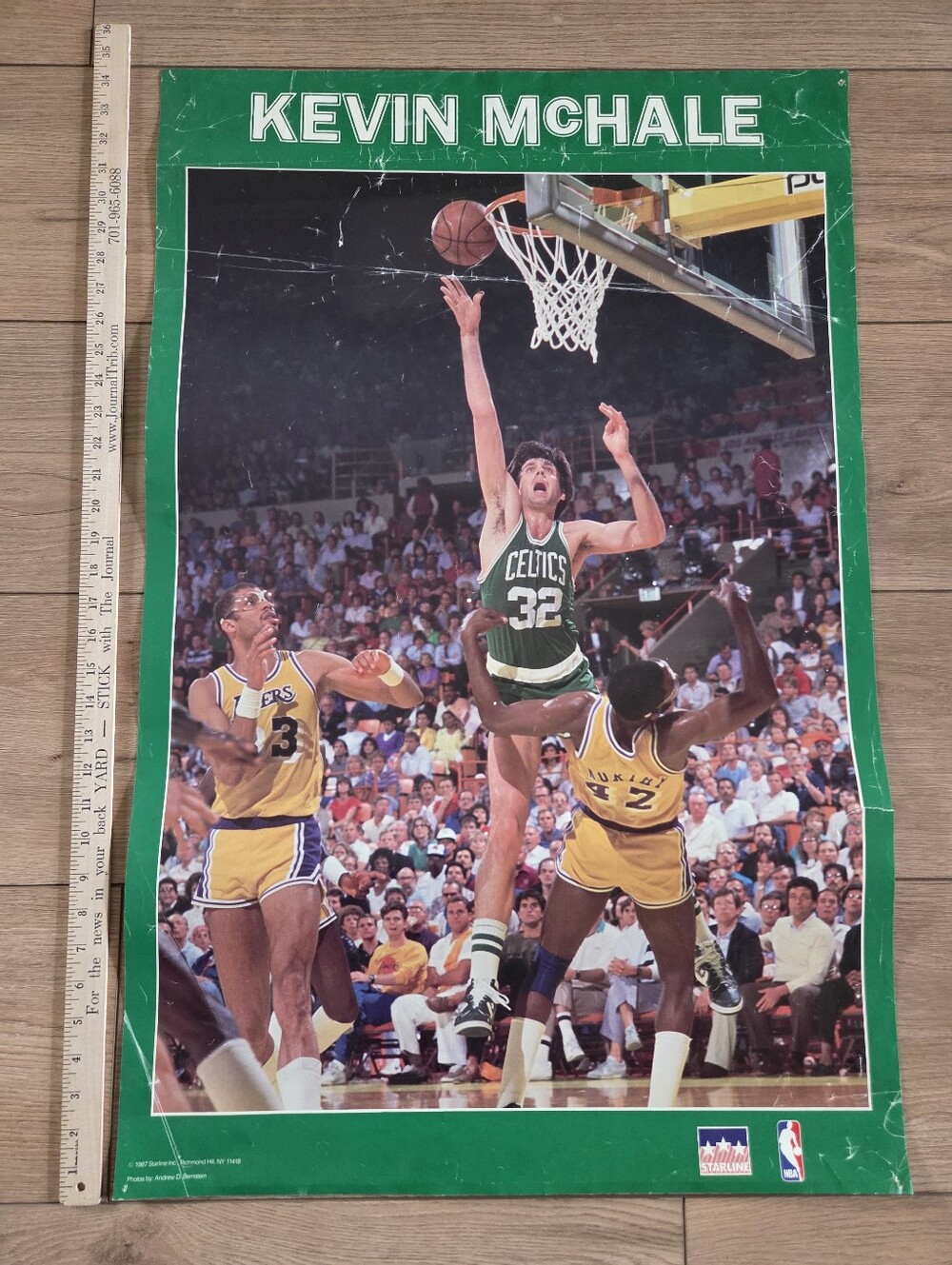 Kevin McHale #32 NBA Boston Celtics Vintage Poster